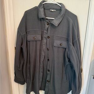 LA MIEL Charcoal Shacket